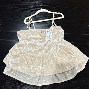 American Eagle Outfitters Cream top for Women